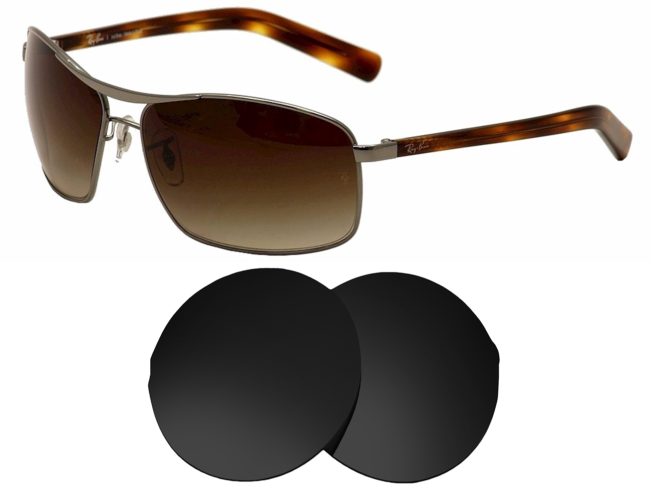Ray-Ban Replacement Lenses RB3470L (64mm) - Main Image