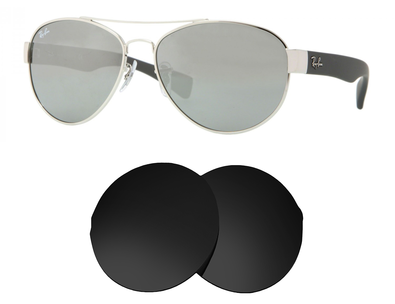 Ray-Ban Replacement Lenses RB3491 (56mm) - Main Image