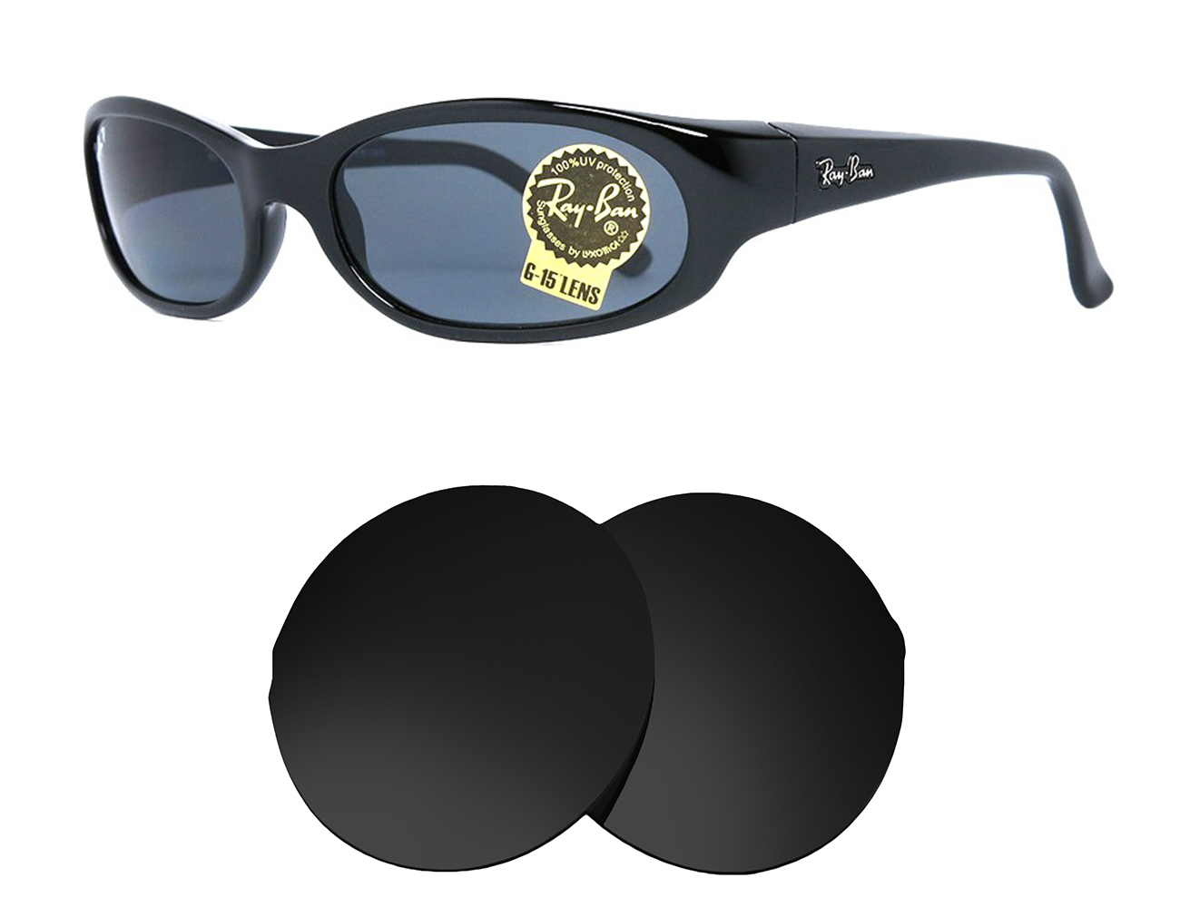 Ray-Ban Replacement Lenses RB4002 Daddy-O (57mm) - Main Image