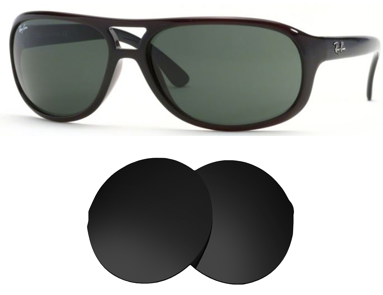 Ray-Ban Replacement Lenses RB4084 (63mm) - Main Image