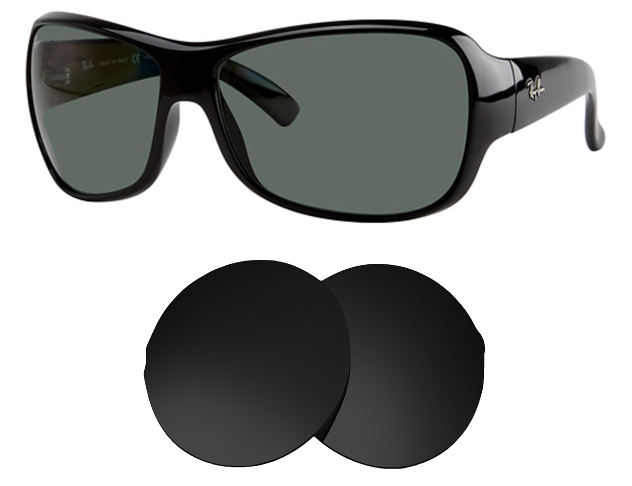 Ray-Ban Replacement Lenses RB4097 (63mm) - Main Image