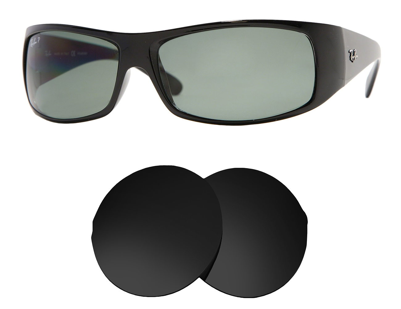 Ray-Ban Replacement Lenses RB4108 (62mm) - Main Image