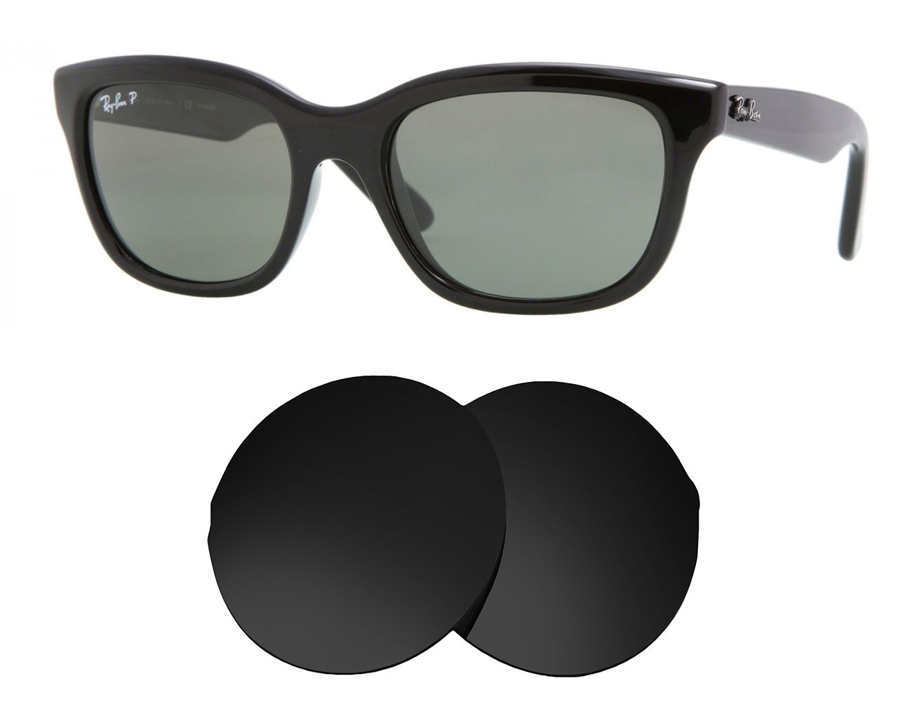 Ray-Ban Replacement Lenses RB4159 (55mm) - Main Image