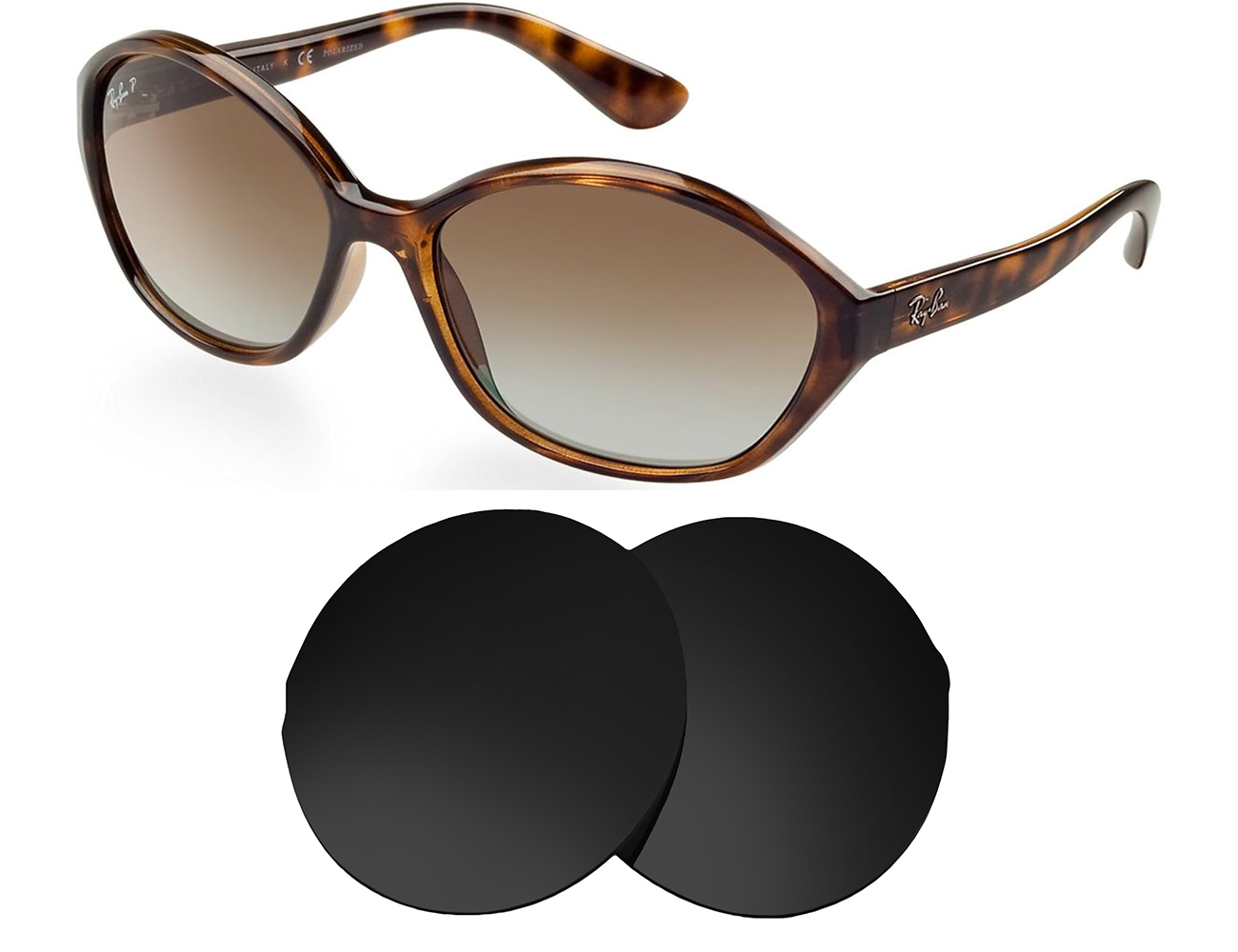 Ray-Ban Replacement Lenses RB4164 (62mm) - Main Image