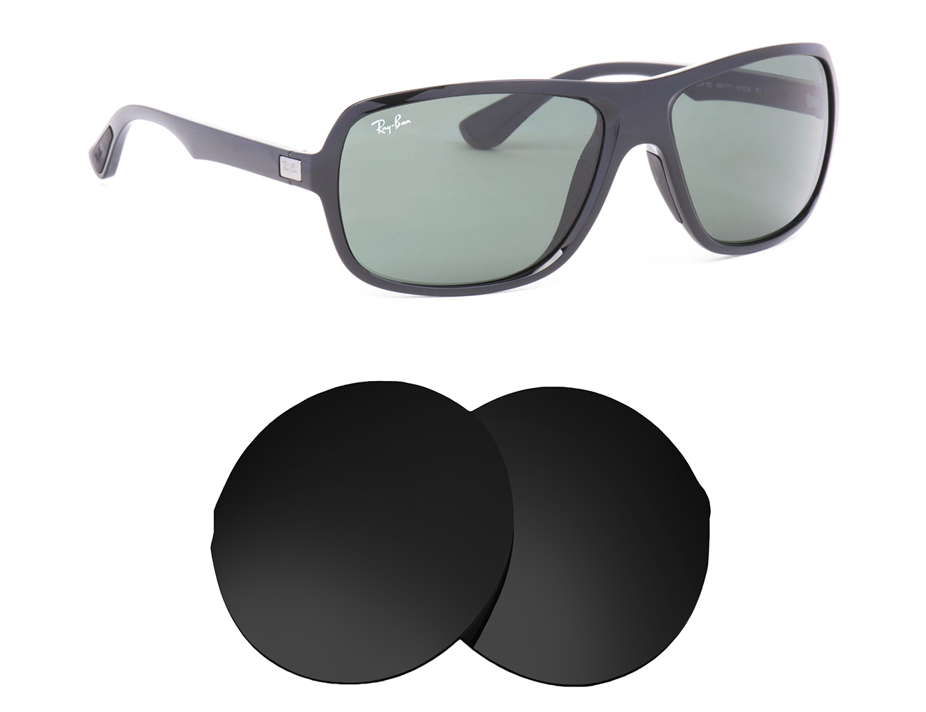 Ray-Ban Replacement Lenses RB4192 (61mm) - Main Image
