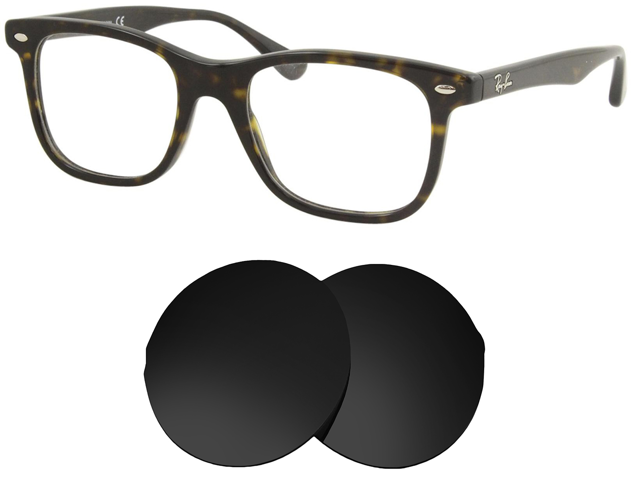 Ray-Ban Replacement Lenses RB5248 (55mm) - Main Image