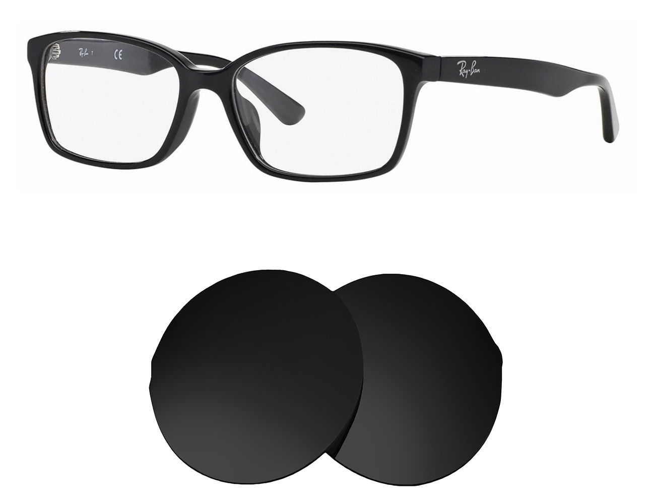 Ray-Ban Replacement Lenses RB5290D (55mm) - Main Image
