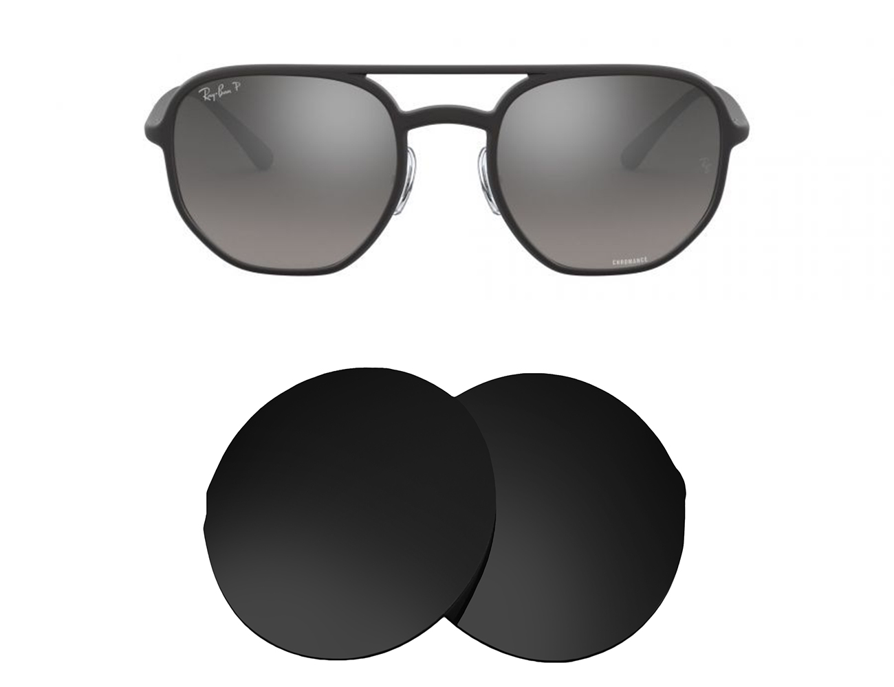 Ray-Ban Replacement Lenses RB4321 (53mm) - Main Image