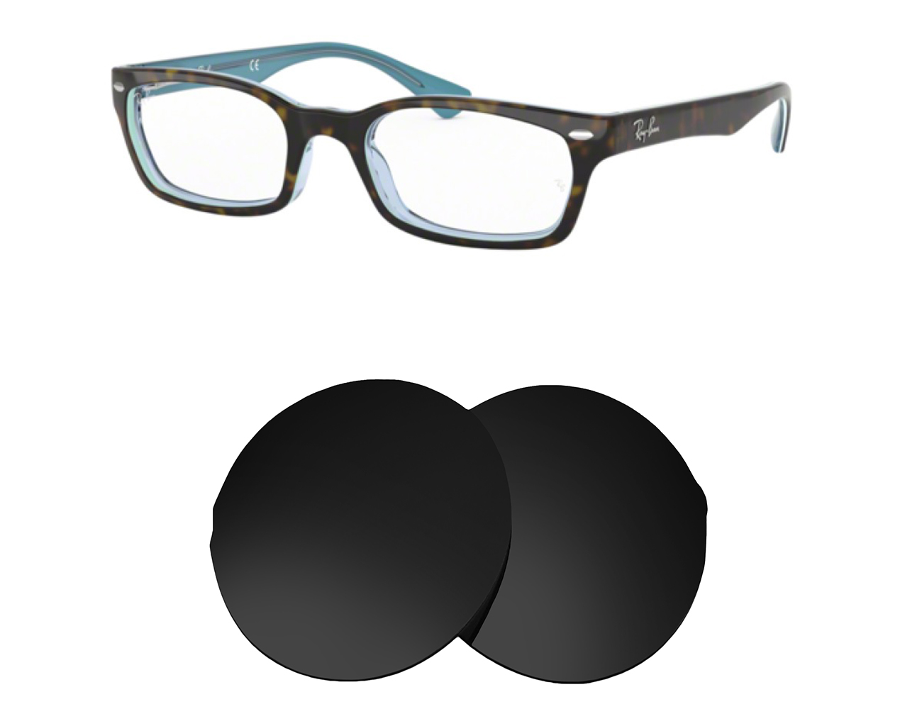 Ray-Ban Replacement Lenses RB5150 (50mm) - Main Image
