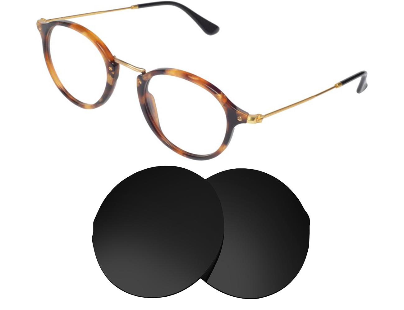 Ray-Ban Replacement Lenses RB2447 Round Fleck (54mm) - Main Image