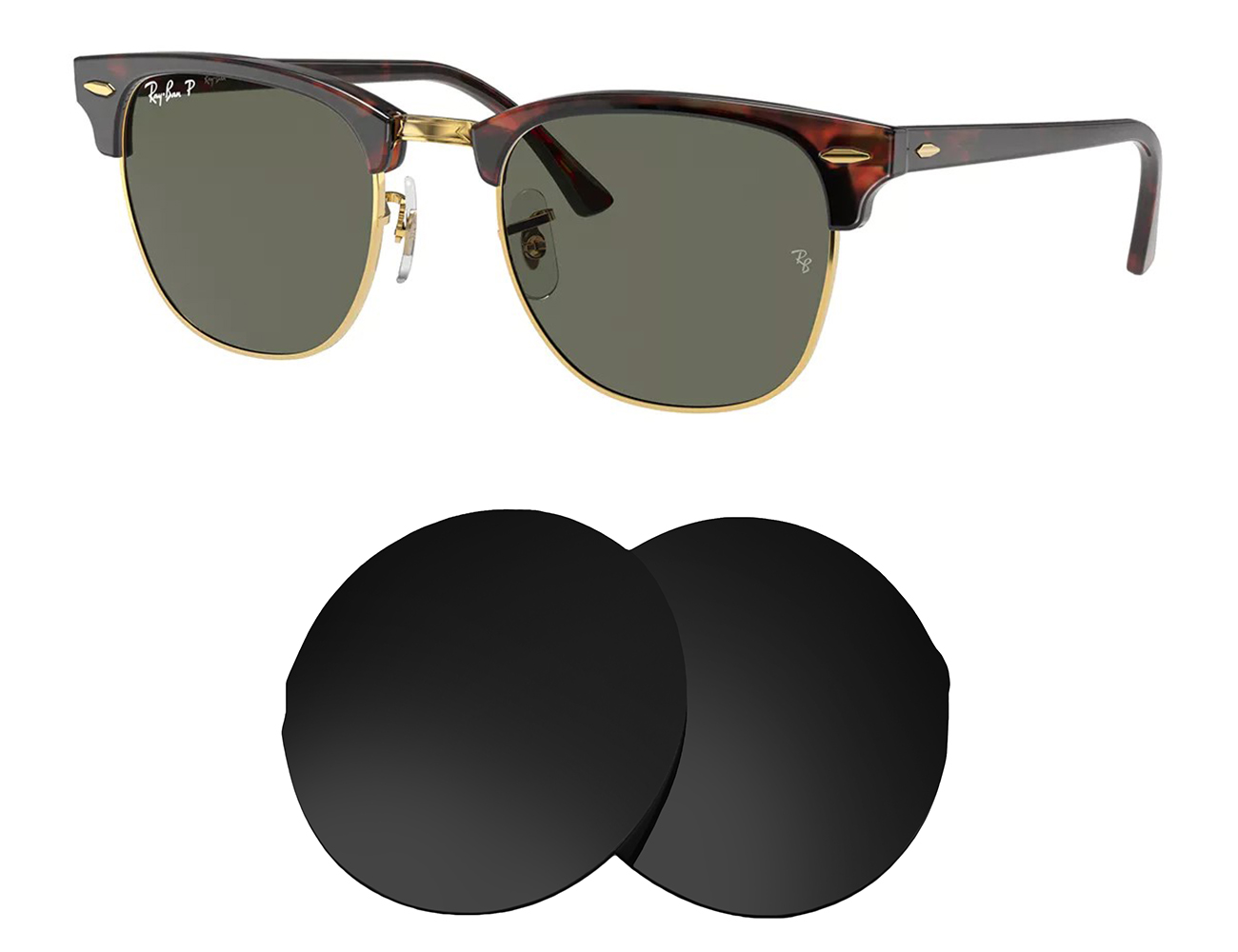 Ray-Ban Replacement Lenses RB3016F (55mm) - Main Image