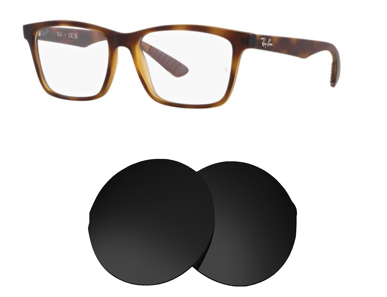 Ray-Ban Replacement Lenses RB7025 (55mm) - Main Image