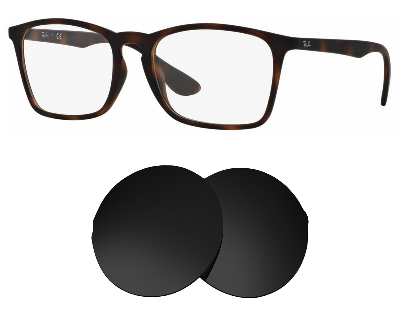 Ray-Ban Replacement Lenses RB7045F (57mm) - Main Image