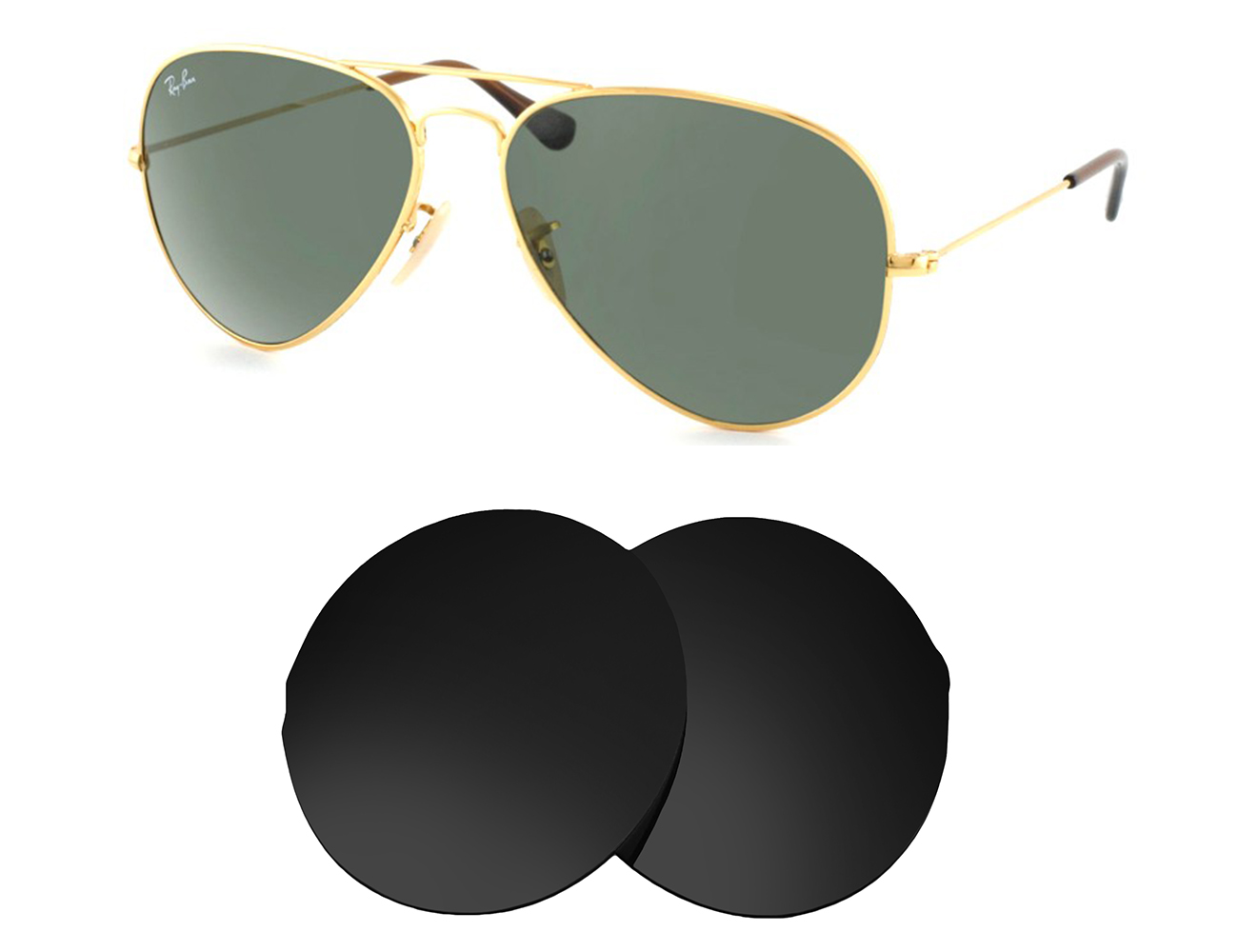 Ray-Ban Replacement Lenses RB8041 (58mm) - Main Image