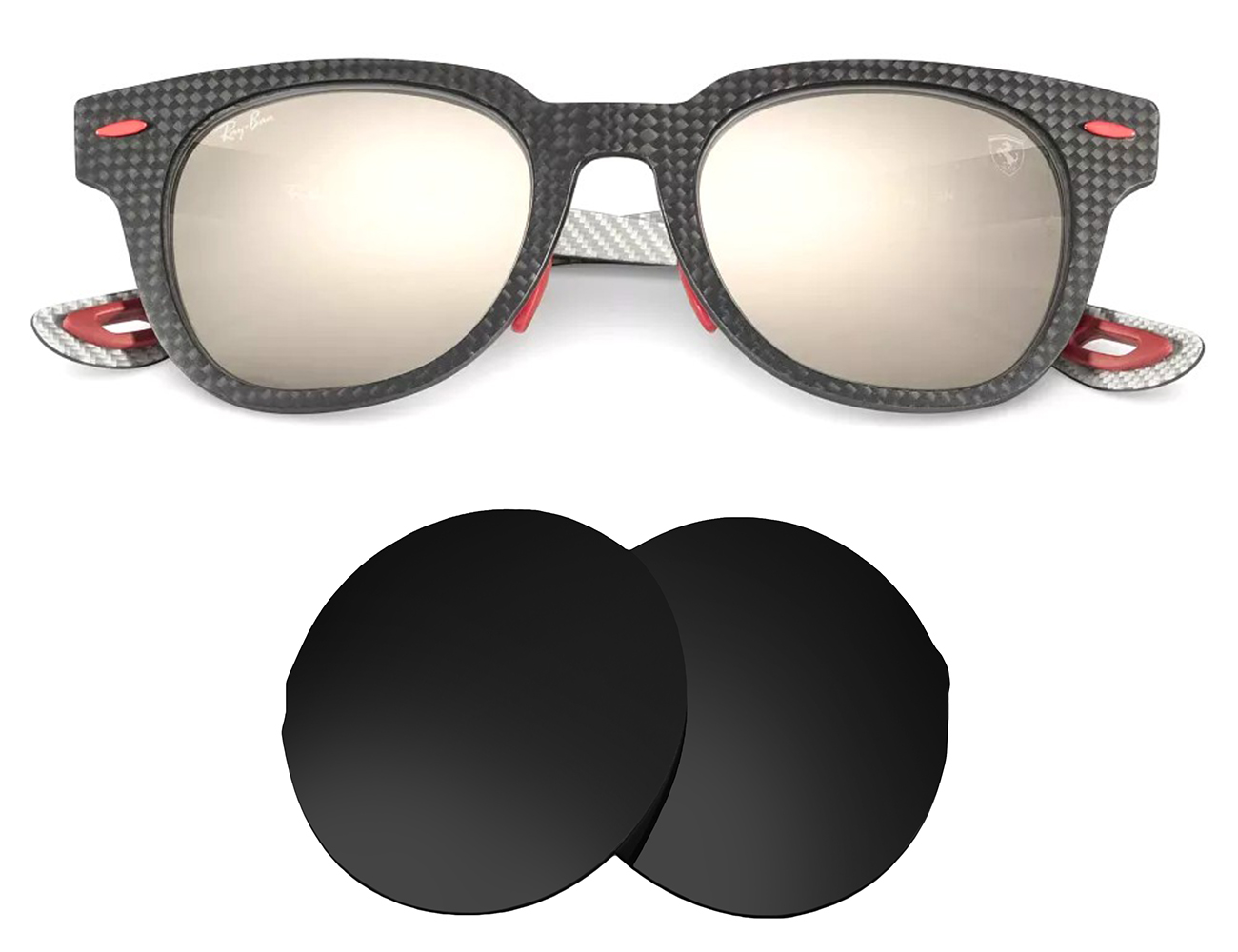 Ray-Ban Replacement Lenses RB8368M (50mm) - Main Image