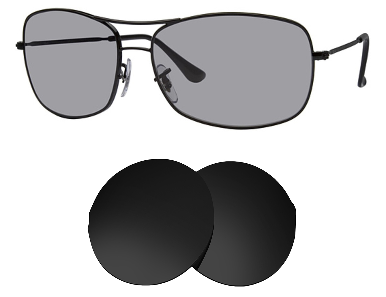 Ray-Ban Replacement Lenses RB3322 (60mm) - Main Image