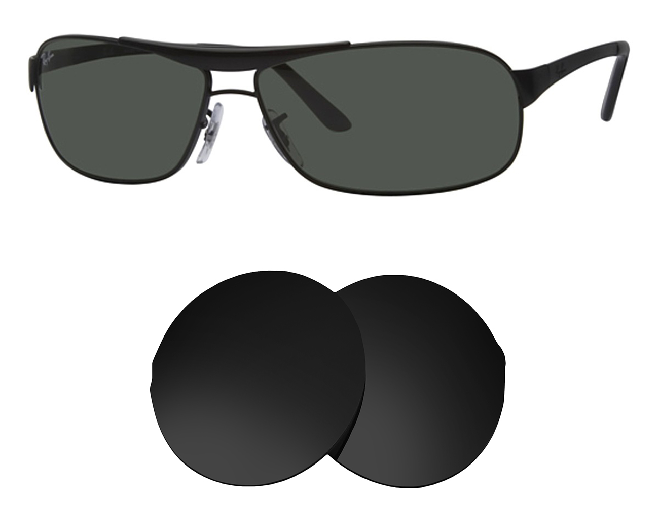 Ray-Ban Replacement Lenses RB3323 (60mm) - Main Image