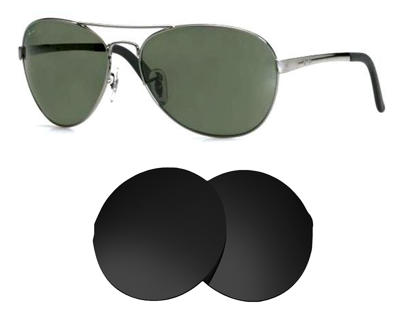 Ray-Ban Replacement Lenses RB3213 New Aviator (56mm) - Main Image