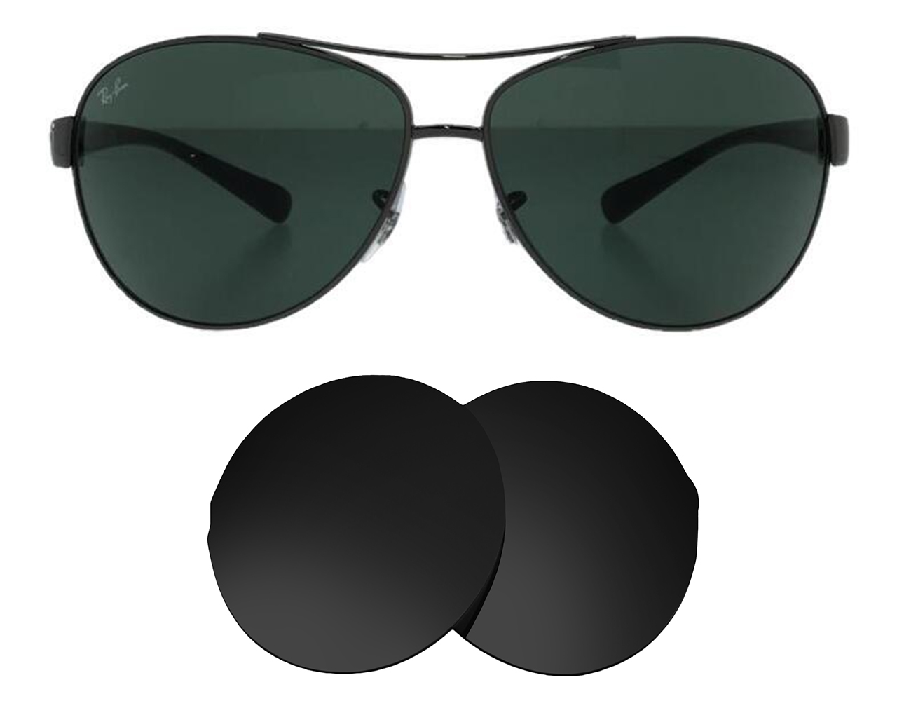 Ray-Ban Replacement Lenses RB3380 (64mm) - Main Image