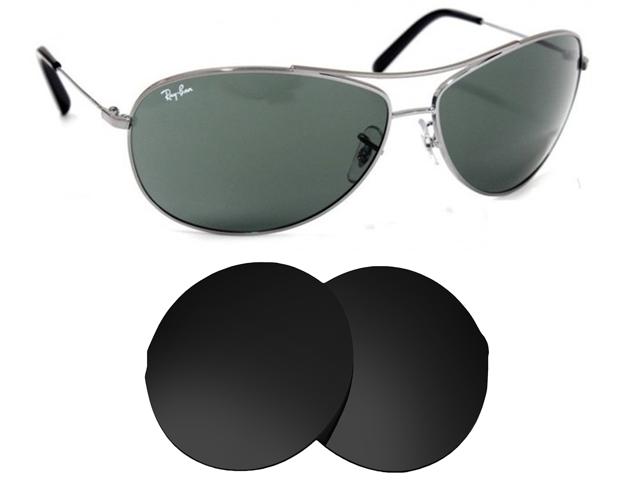 Ray-Ban Replacement Lenses RB3454L (63mm) - Main Image